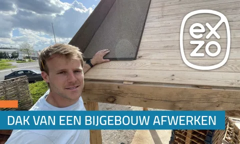 Handleiding | Zadeldak van een bijgebouw afwerken met houten onderdak en dakpannen