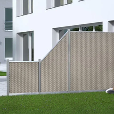 Kunststof Vlechtscherm 'Weave' - Grey