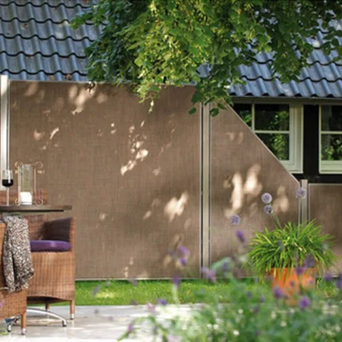 Kunststof Vlechtscherm 'Weave Luxe' - Brons