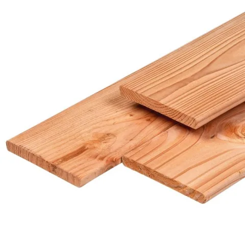 Lariks/Douglas plank - 1,6 cm dik - geschaafd