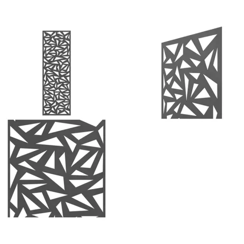 Design scherm metaal 'Decor'