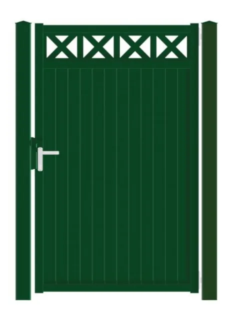 Metalen tuinpoort - 'Aluette Cross'