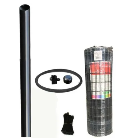 Pakket Gelaste Draad Antraciet - 120 cm hoog - 25 lm