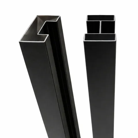 Aluminium paal voor Fiber vlechtscherm