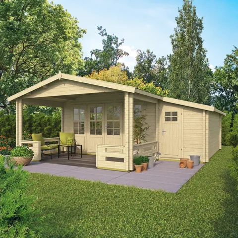 Poolhouse Blokhut 'Coventry' - 5,9 x 5,63 m