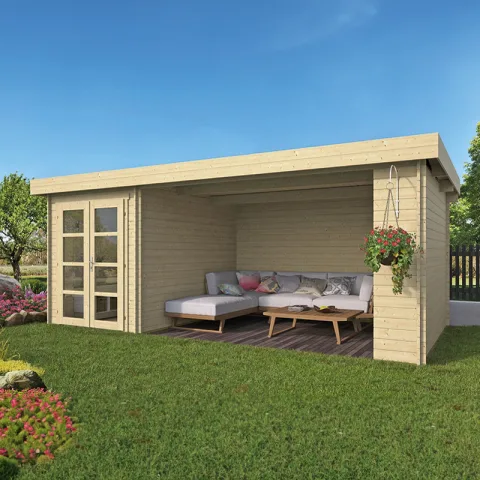 Poolhouse Blokhut 'Megamodern' - 5,75 x 3 m