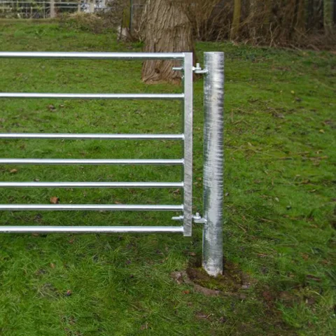 Poortpaal metaal - voor metalen weidepoort