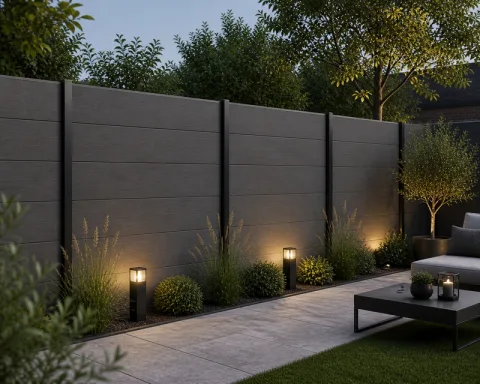 Composiet Plankenscherm 'Premium XL' - Dark grey