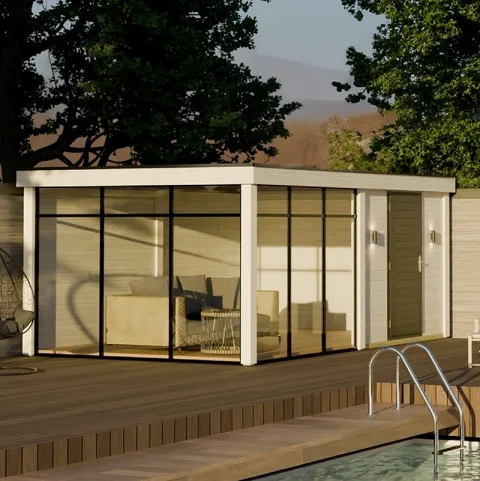 Poolhouse 'Skye' - Vuren - 5,7 x 3,3 m