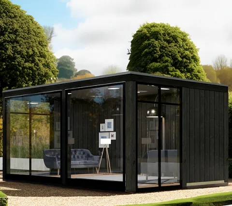 Poolhouse 'Ballito' - Vuren steigerhout - 4,8 x 3,5 m