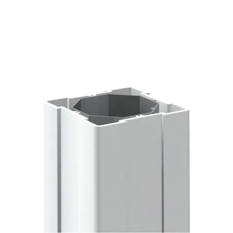 Hoogwaardige PVC paal - Wit
