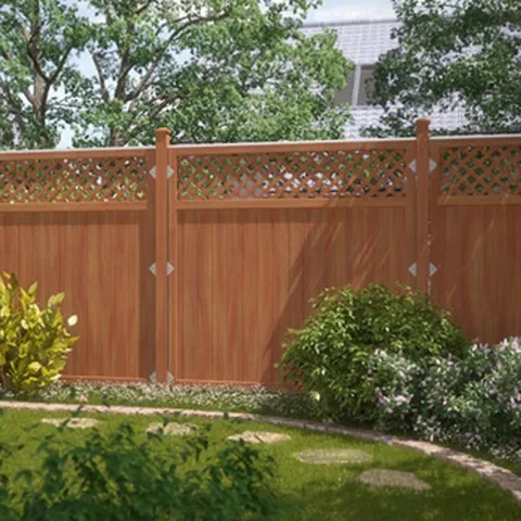 PVC Tuinscherm 'Riva' - Bruin