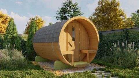 Thermowood Saunabarrel - dia 2,05 x 3 m