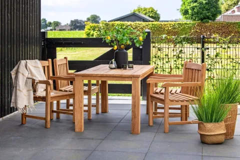 Tuintafel Teak Rustiek - klein