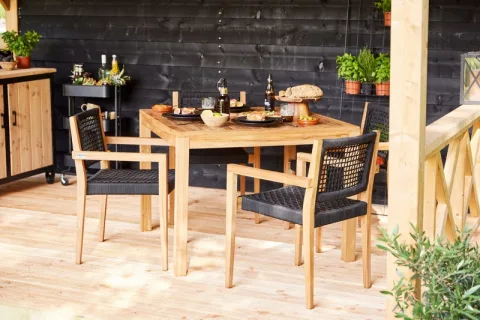Tuintafel Teak - Vierkant