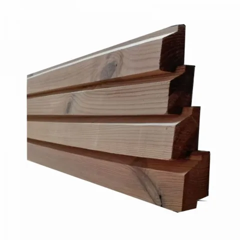 Thermowood blokprofiel enkel - 2,6 cm dik