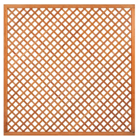 Trellis scherm diagonaal - Hardhout