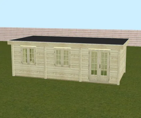 Tuinhuis 'Josse' - Vuren - 7,2 x 3,5 m