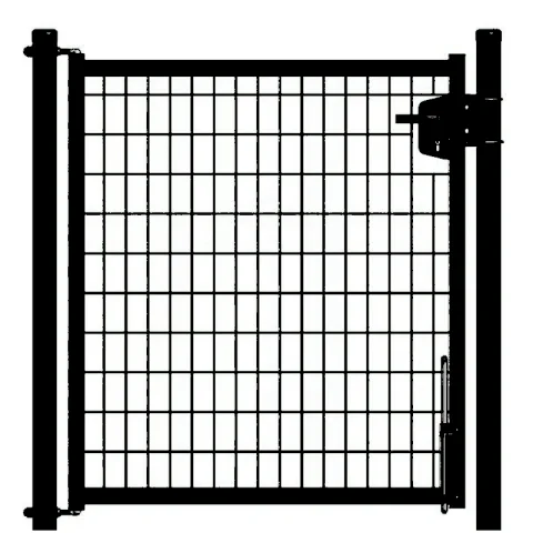 Metalen Tuinpoort 'Grace'- enkel - zwart