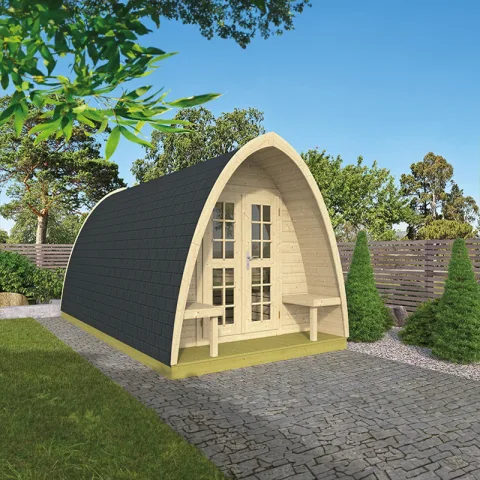 Camping POD Groot - Vuren - 2,4 x 4,8 m
