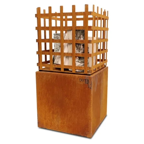 Vuurkorf op block - 80 cm hoog