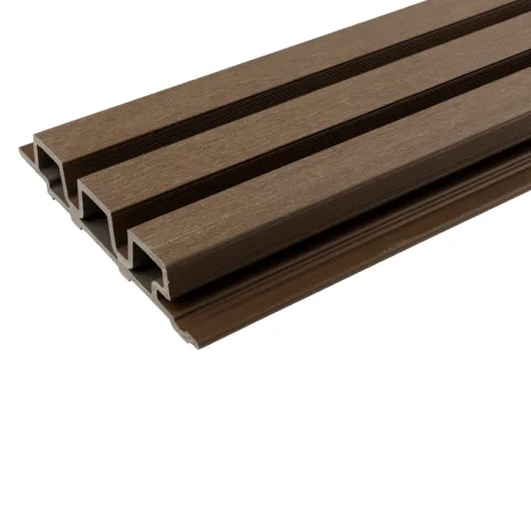 Composiet triple blokprofiel - Teak