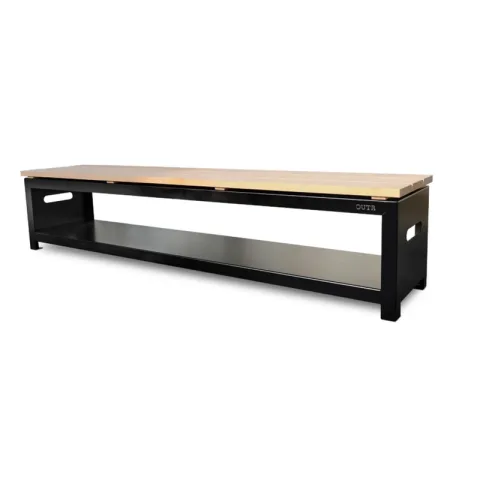 Zitbank Met Opslagruimte - Black Steel Large