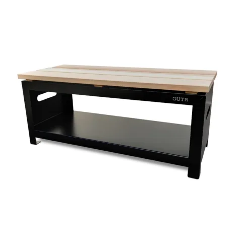 Zitbank Met Opslagruimte - Black steel