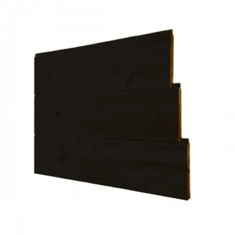 Zwart gekleurd hout