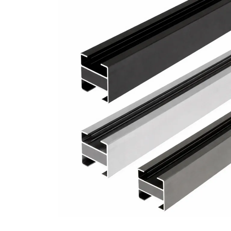 Aluminium Gleufpaal 'Alu-wood' - 48 mm