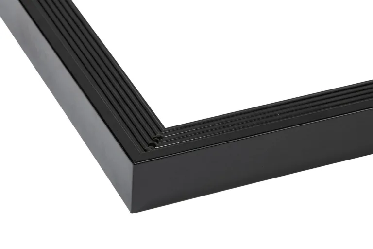 Aluminium daktrim buitenhoek - Zwart