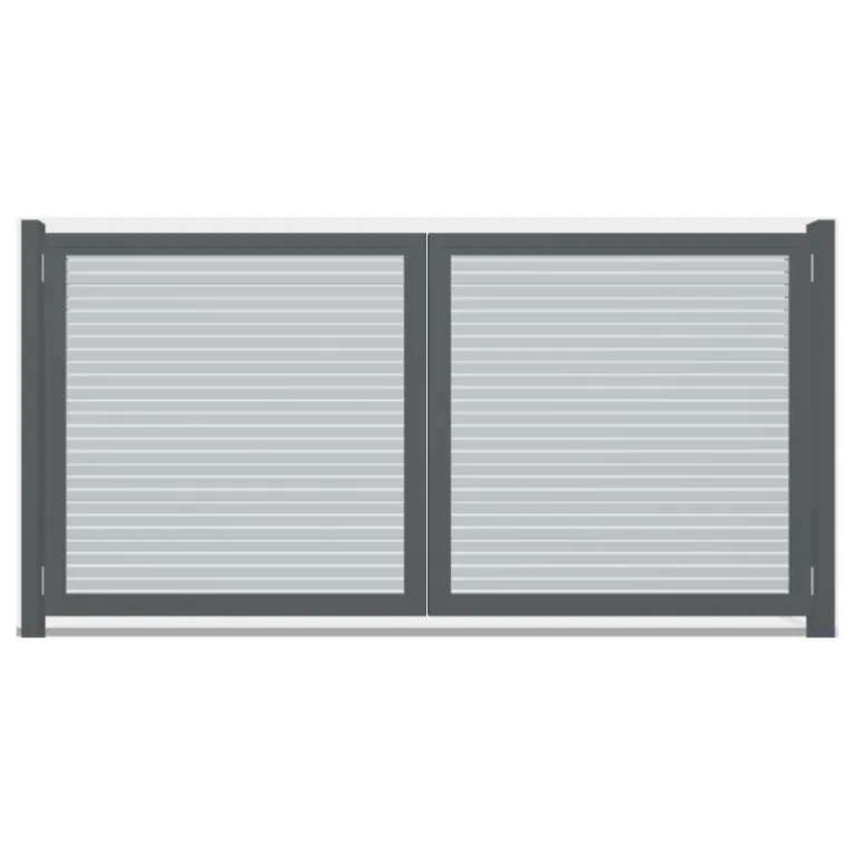 Automatische aluminium poort - 'Rombus'