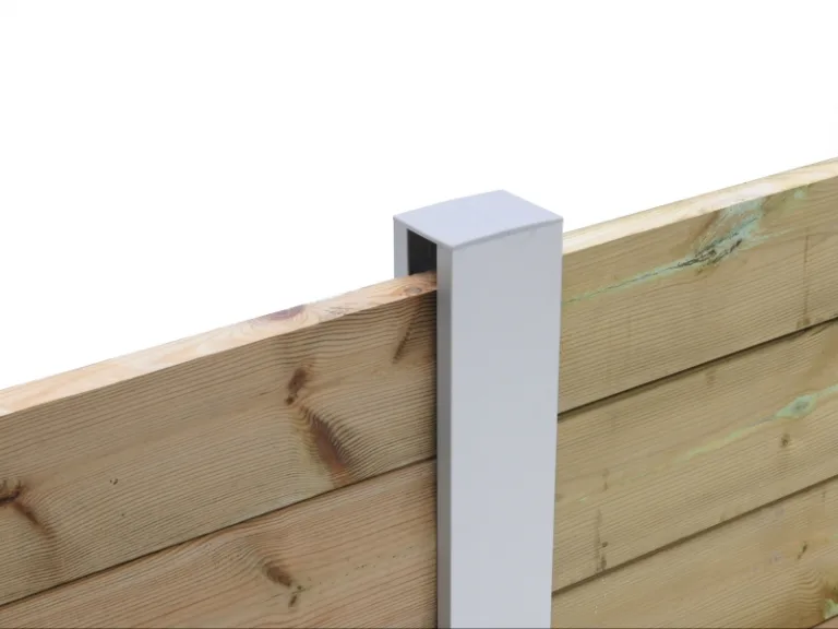 Aluminium Gleufpaal 'Alu-wood' - 23 mm