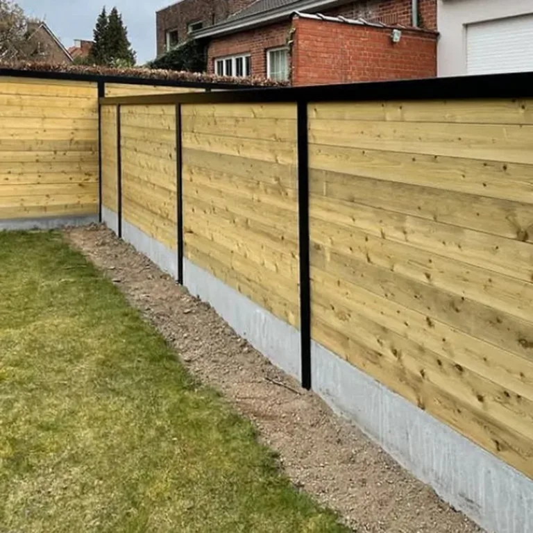 Aluminium Gleufpaal 'Alu-wood' - 23 mm