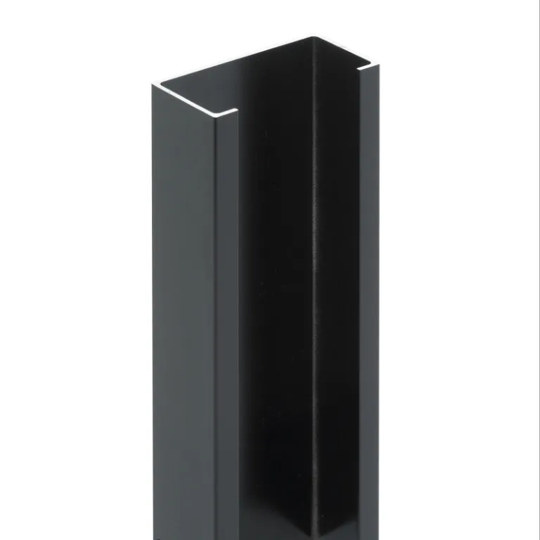 Aluminium Gleufpaal 'Alu-wood' - 48 mm