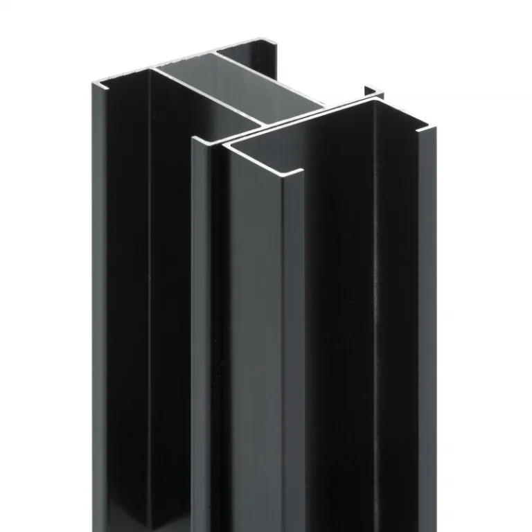 Aluminium Gleufpaal 'Alu-wood' - 48 mm