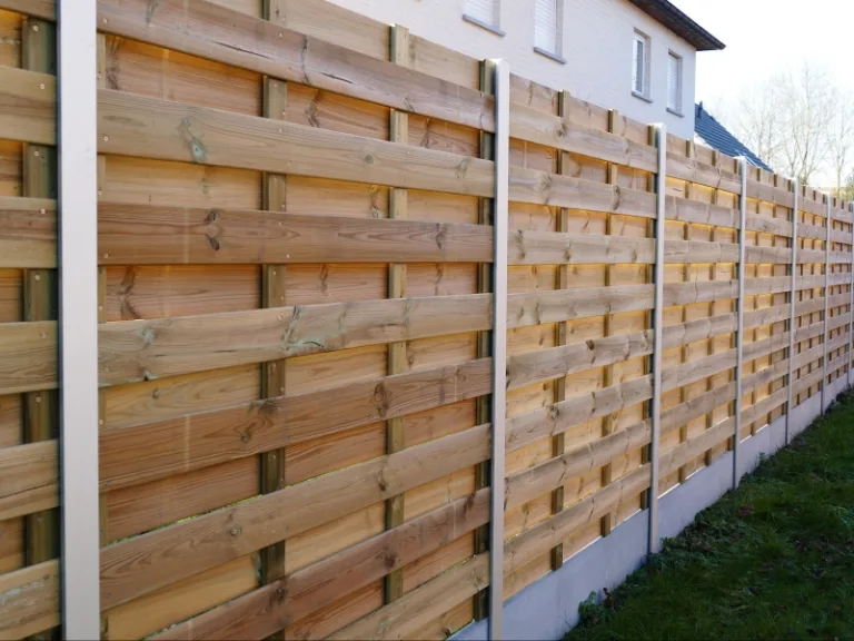 Aluminium Gleufpaal 'Alu-wood' - 48 mm