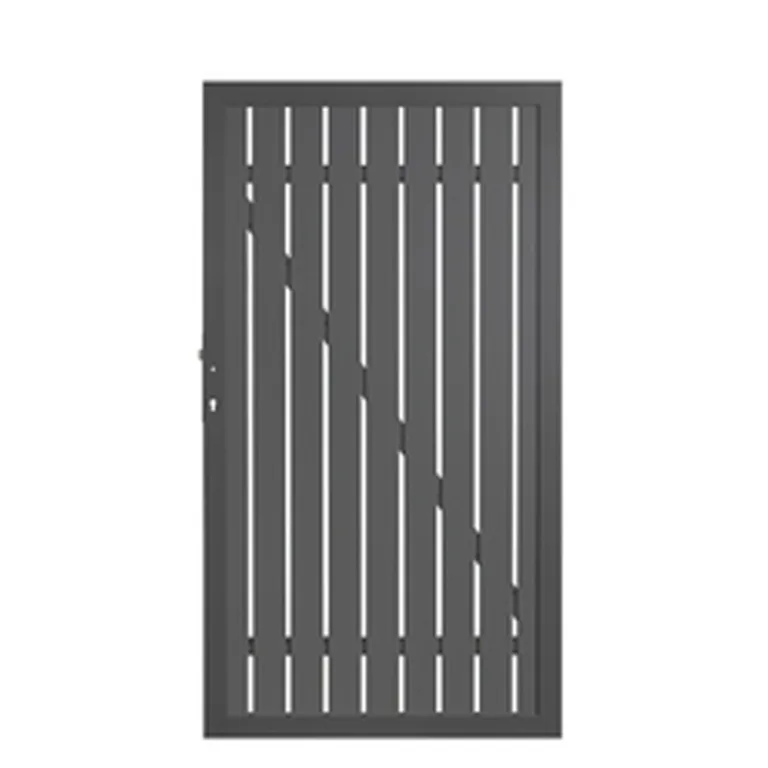 Aluminium poort 'Squadra' - antraciet