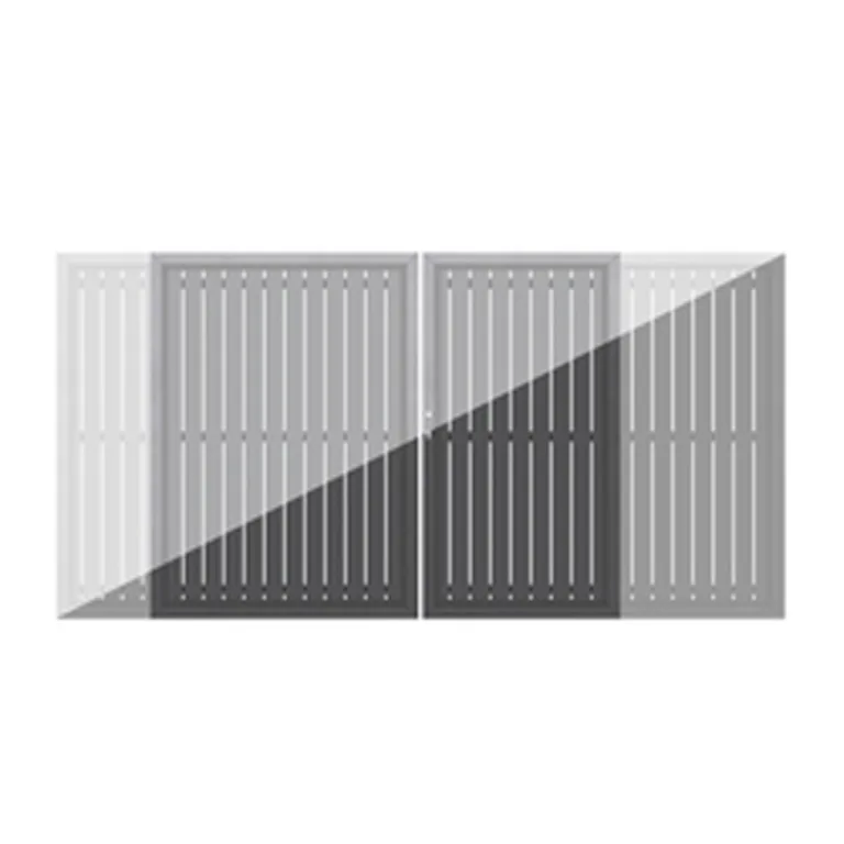 Aluminium poort 'Squadra' - antraciet