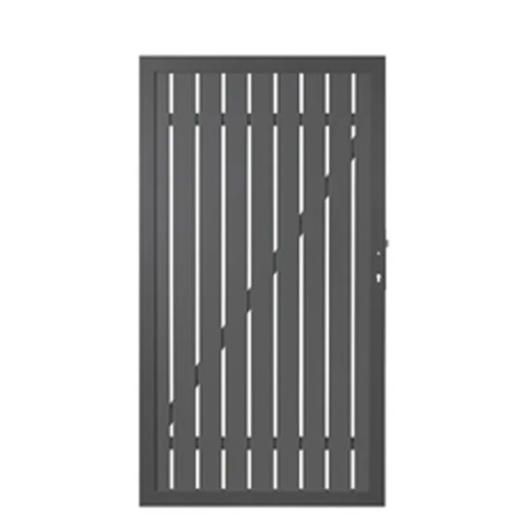 Aluminium poort 'Squadra' - antraciet