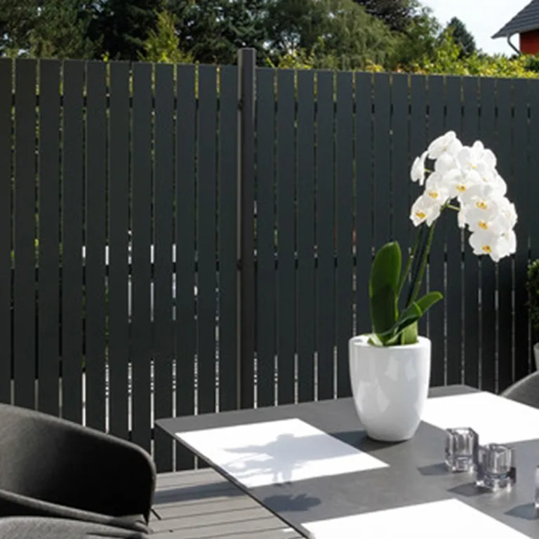 Aluminium Tuinscherm 'Squadra' - Antraciet