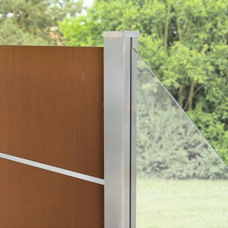 Aluminium Tuinscherm 'XL' - Cortenstaal