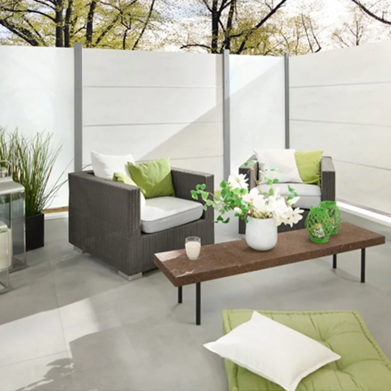 Aluminium Tuinscherm 'XL' - Marmer