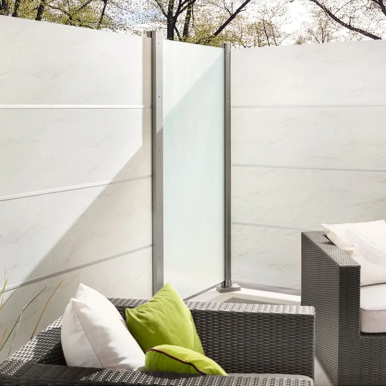 Aluminium Tuinscherm 'XL' - Marmer