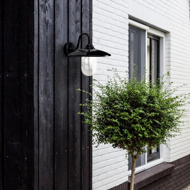 Wandverlichting Augsburg - Zwart
