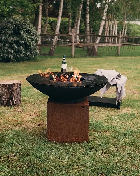 BBQ Plancha Cortenstaal - Laag - dia. 100 cm