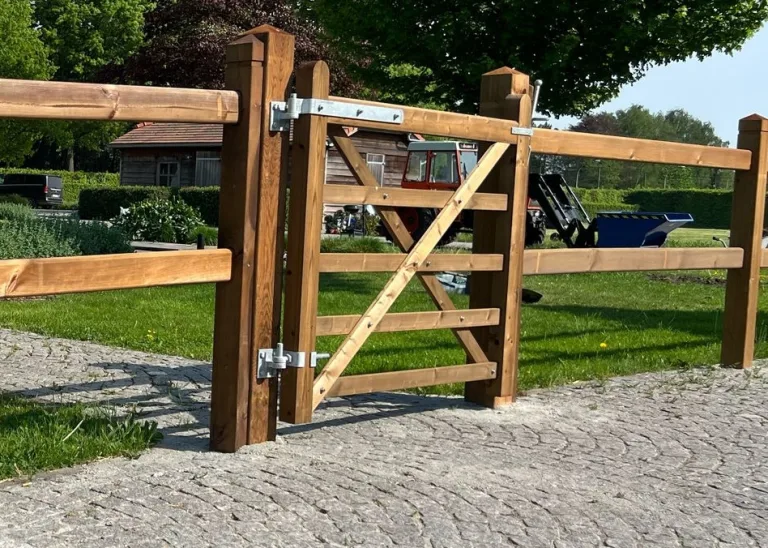 Beslag Engelse weidepoort -  Plaatduimen