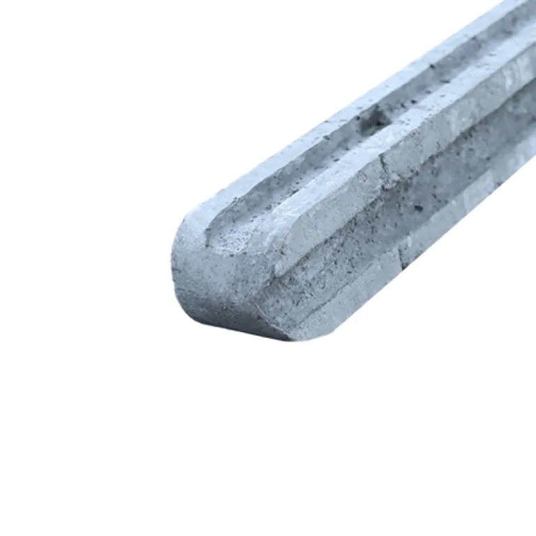 Gleufpaal Beton-grijs - Afgerond - 55 mm