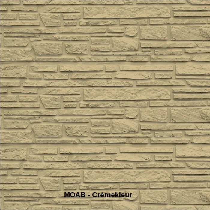 Betonscherm kleurafwerking - Crèmekleur