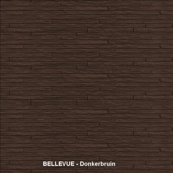 Betonscherm kleurafwerking - Donkerbruin